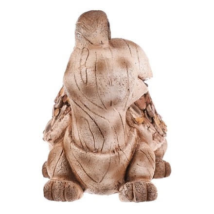 Dekorace Autronic Želva - figurka z magnesia, LED osvětl., dekor dřeva (MT788) (4)