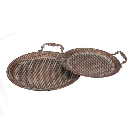 Tác Autronic kovový - aranžovací, meděný, cena za sadu 2 ks (FUP573) (5)