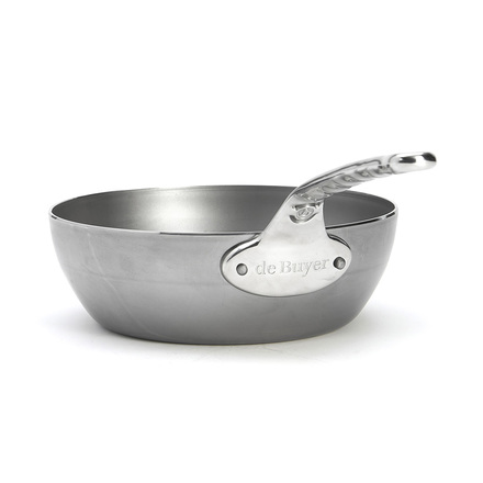 Ocelová pánev de Buyer 5684.24, MINERAL B PRO, hluboká, nerezová rukojeť, 24cm (3)