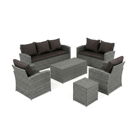 Zahradní sestava Autronic polyratan, šedá, AZ-F1911 GREY