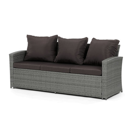 Zahradní sestava Autronic polyratan, šedá, AZ-F1911 GREY (2)