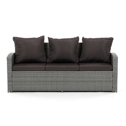 Zahradní sestava Autronic polyratan, šedá, AZ-F1911 GREY (3)