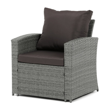 Zahradní sestava Autronic polyratan, šedá, AZ-F1911 GREY (6)