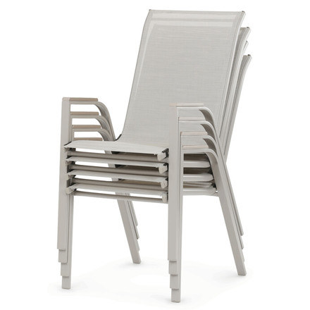 Zahradní židle Autronic kov, síťovina, béžová, AZC-S1048 CRM (10)