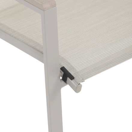 Zahradní židle Autronic kov, síťovina, béžová, AZC-S1048 CRM (11)