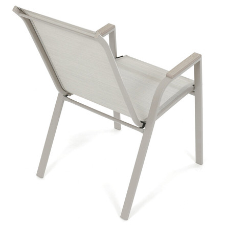 Zahradní židle Autronic kov, síťovina, béžová, AZC-S1048 CRM (7)