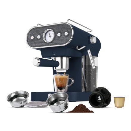 Pákové espresso Berlingerhaus BH-9858 3v1 digitální 3v1 Deep Sea Collection