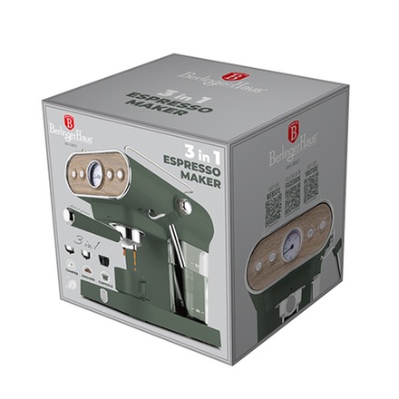 Pákové espresso Berlingerhaus BH-9857 3v1 digitální 3v1 Matte Green Collection (3)