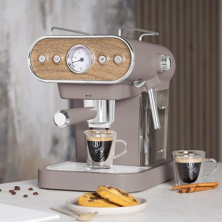 Pákové espresso Berlingerhaus BH-9856 3v1 digitální 3v1 Taupe Collection (2)