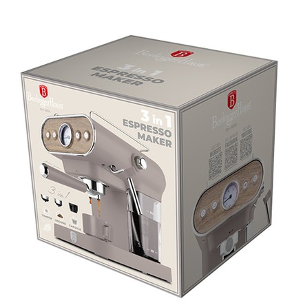 Pákové espresso Berlingerhaus BH-9856 3v1 digitální 3v1 Taupe Collection (4)
