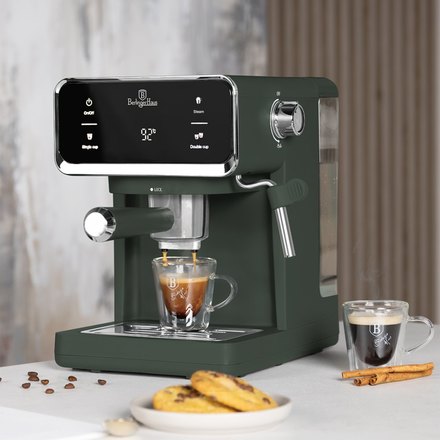 Pákové espresso Berlingerhaus BH-9850 3v1 digitální 3v1 Matte Green Collection (2)