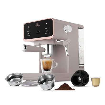 Pákové espresso Berlingerhaus BH-9846 3v1 digitální 3v1 digitální Taupe Collection