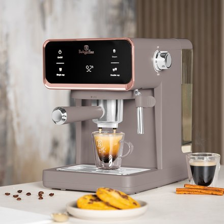 Pákové espresso Berlingerhaus BH-9846 3v1 digitální 3v1 digitální Taupe Collection (2)