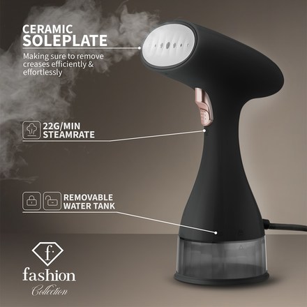 Napařovač oděvů Fashion FTV-0127 Fashion Collection Black-rosegold (5)