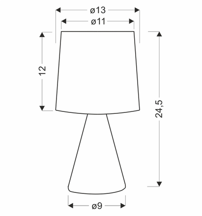 Stolní lampa Candellux (41-34564) SATTI E14, keramixká, zelená (1)