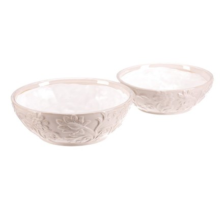 Obal na květiny Autronic keramický - mísa, dekor květin, cena za sadu 2 ks (KEX6020) (5)