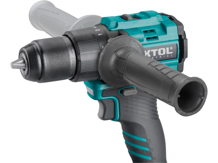 Aku šroubovák Extol Industrial 8791804 s příklepem SHARE20V, 70Nm, BRUSHLESS, 2Ah (2×) (3)