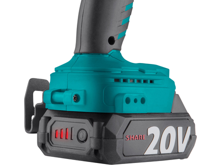 Aku šroubovák Extol Industrial 8791804 s příklepem SHARE20V, 70Nm, BRUSHLESS, 2Ah (2×) (9)