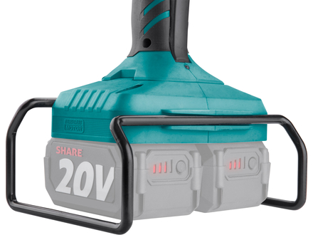 Aku úhlová bruska Extol Industrial 8791847 SHARE20V, 150/180mm, BRUSHLESS, bez baterie a nabíječky (3)