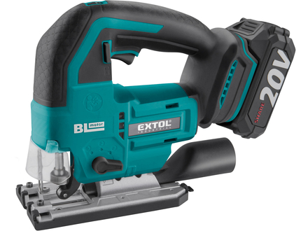 Aku přímočará pila Extol Industrial 8791824 SHARE20V, BRUSHLESS, 2Ah