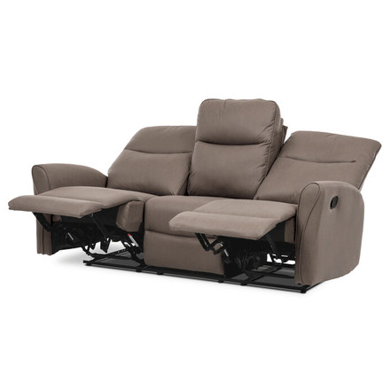 Sedačka s rozkladem Autronic Trojmístná rozkládací pohovka, hnědá, látka vintage, ASD-4302 COF3 (4)