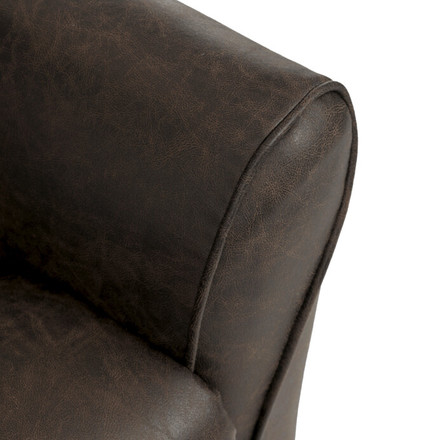 Sedačka s rozkladem Autronic Trojmístná rozkládací pohovka, hnědá, látka vintage, ASD-4302 BR3 (27)