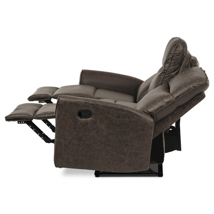 Sedačka s rozkladem Autronic Trojmístná rozkládací pohovka, hnědá, látka vintage, ASD-4302 BR3 (6)