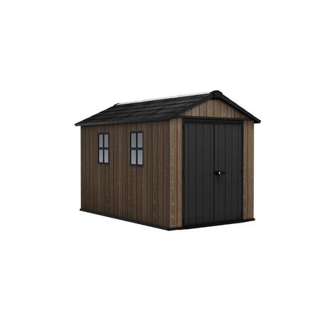 Zahradní domek Keter Apex 7,5 x 11 Walnut, s podlahou