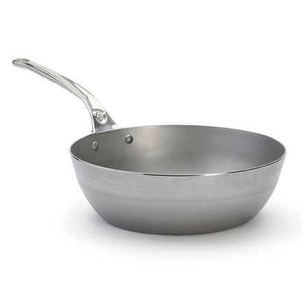 Ocelová pánev de Buyer 5684.28, MINERAL B PRO, hluboká, nerezová rukojeť, 28cm (3)