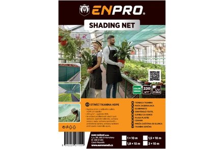 Tkanina stínící Enpro 725802 HDPE, 80 g/m2, UV stabilní, 1,5 x 10 m, zelená (2)