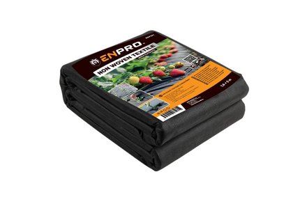 Textilie netkaná Enpro 725550 s průstřihy, 45 g/m2, 1,6 x 5 m, černá