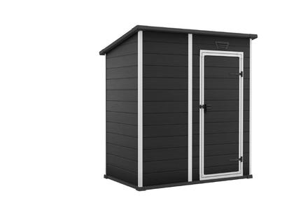 Zahradní domek Keter Essential 6 x 4 tmavě šedý / bílý, s podlahou