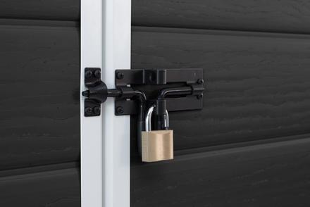 Zahradní domek Keter Essential 6 x 4 tmavě šedý / bílý, s podlahou (2)