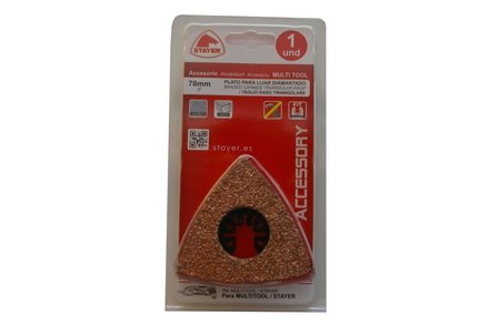 Brusná deska Stayer diamantová k MULTI, 78 x 78 x 78 mm