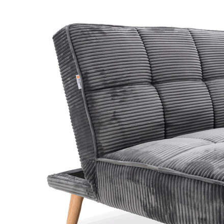 Rozkládací pohovka Autronic Trojmístná, šedá, látka, ASB-C3030 GREY6 (5)