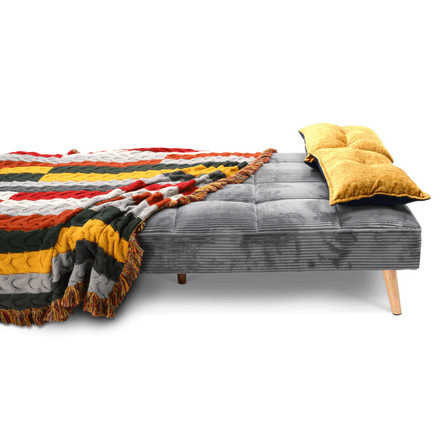 Rozkládací pohovka Autronic Trojmístná, šedá, látka, ASB-C3030 GREY6 (6)