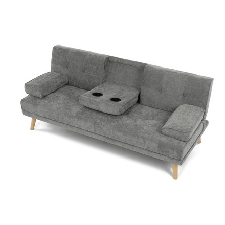 Rozkládací pohovka Autronic Trojmístná, šedá, látka, ASB-C3034 GREY2 (8)