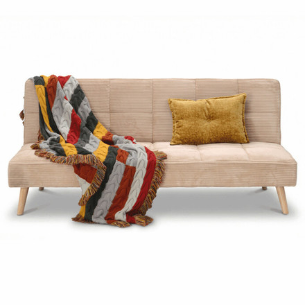 Rozkládací pohovka Autronic Trojmístná, krémová, látka, ASB-C3030 CRM6 (3)