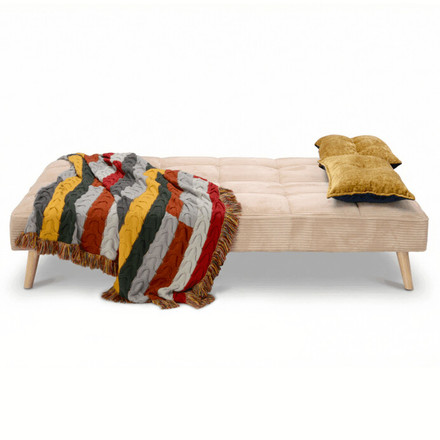 Rozkládací pohovka Autronic Trojmístná, krémová, látka, ASB-C3030 CRM6 (5)