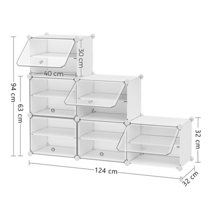 Botník Autronic plast, bílá, ABO-E1033 WT (3)