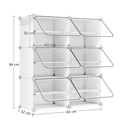 Botník Autronic plast, bílá, ABO-E1033 WT (2)