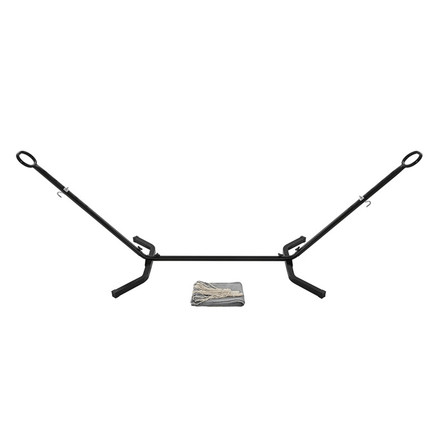 Houpací síť Autronic 300x90x95cm, látka, šedá, AZL-E1201 GREY (2)