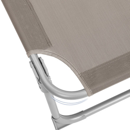 Zahradní lehátko Autronic 193x53x29cm, látka, krémová, AZL-E1192 CRM (8)