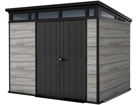 Zahradní domek Keter PENT Signature 9x7 Storm Grey, s podlahou (1)