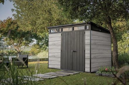 Zahradní domek Keter PENT Signature 9x7 Storm Grey, s podlahou (2)