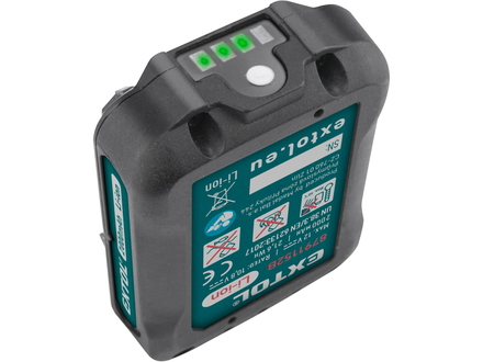 Baterie akumulátorová Extol Industrial 8791152B, 16V Li-ion, 2Ah (1)