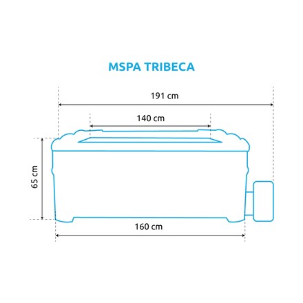 Nafukovací vířivka Marimex MSPA Tribeca F-TR062W s pevnou konstrukcí (1)