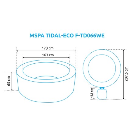 Nafukovací vířivka Marimex MSPA TIDAL-ECO F-TD066WE (7)