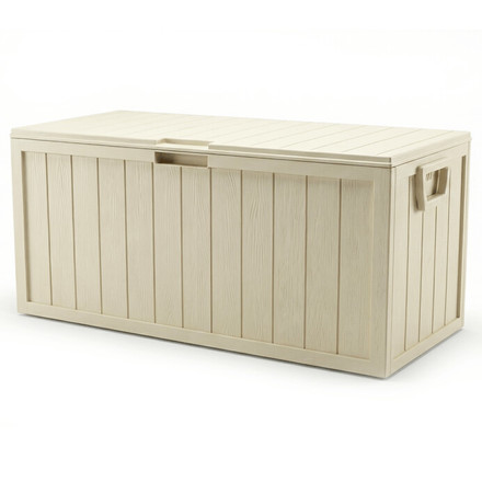 Zahradní úložný box Autronic 112x49x54cm, plast, béžová, AZB-G2075 CRM