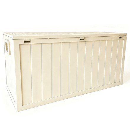 Zahradní úložný box Autronic 112x49x54cm, plast, béžová, AZB-G2075 CRM (4)